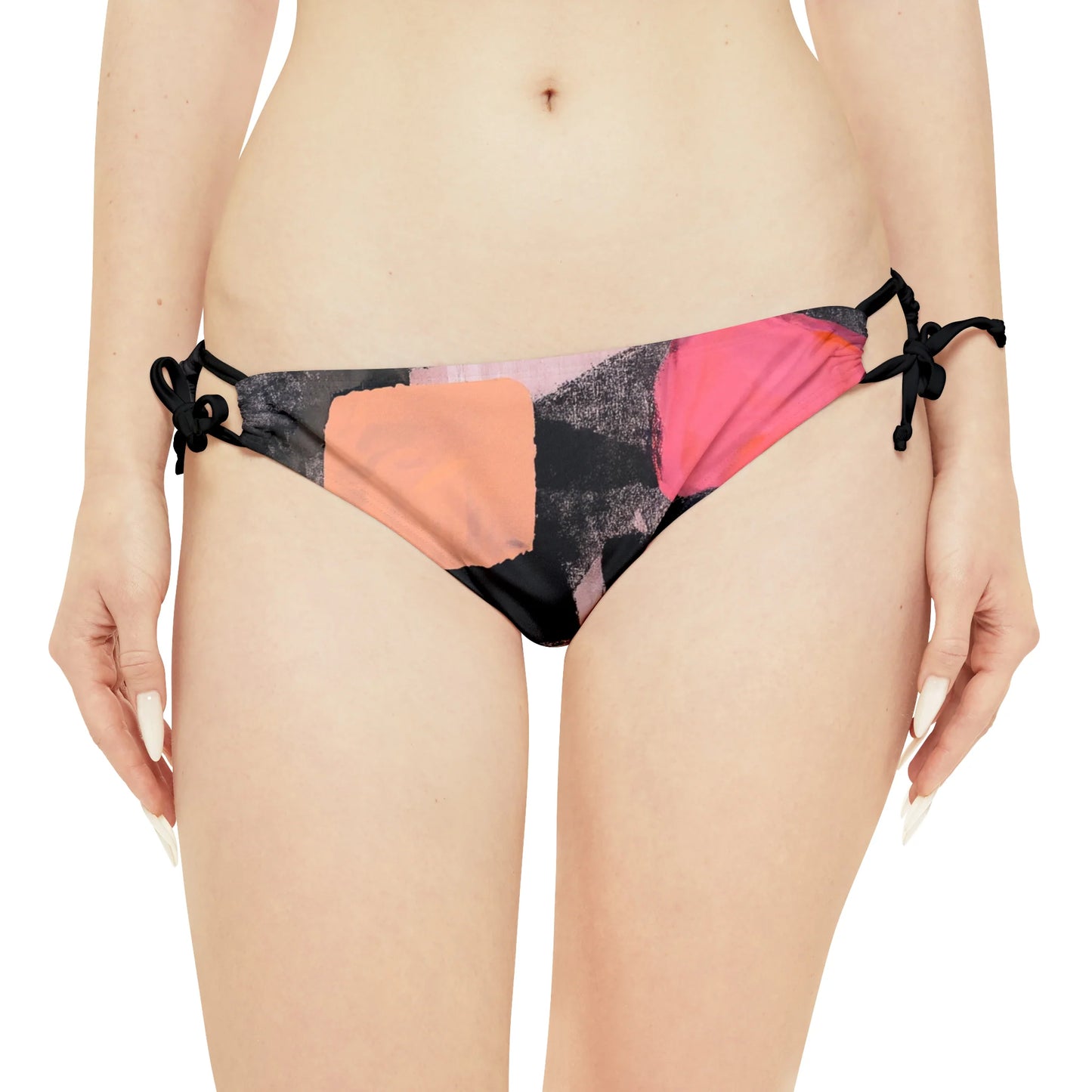 Two-Piece Swimsuit Strappy Bikini Set Mini Art and Design by Queennoble