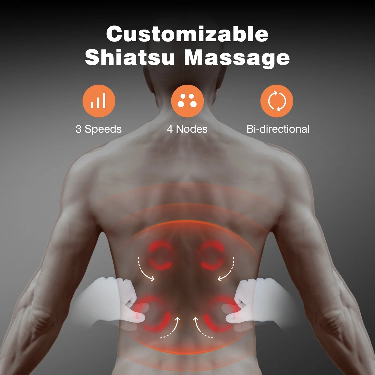 Heated Massage Pillow for Neck, Back & Muscle Pain