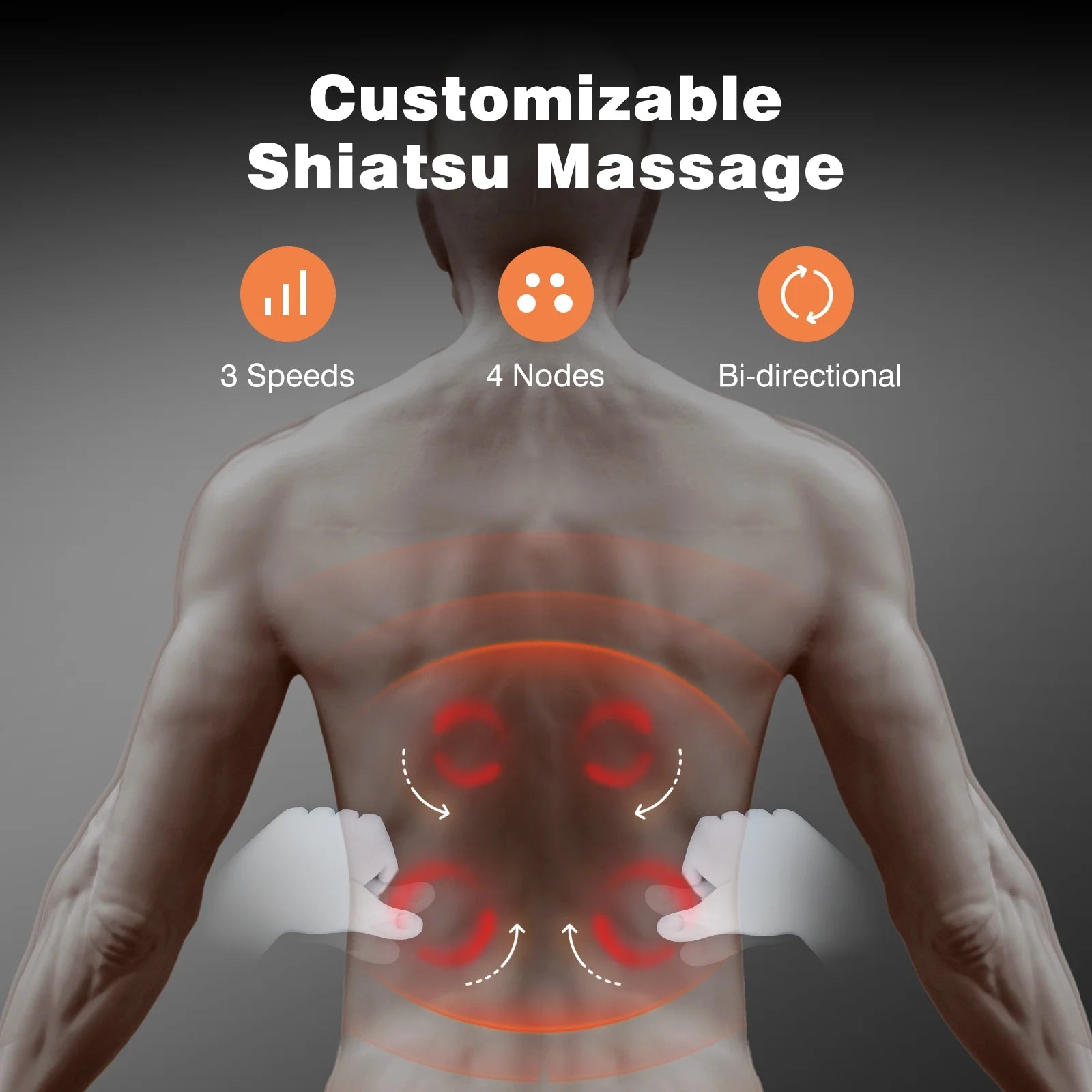 Heated Massage Pillow for Neck, Back & Muscle Pain