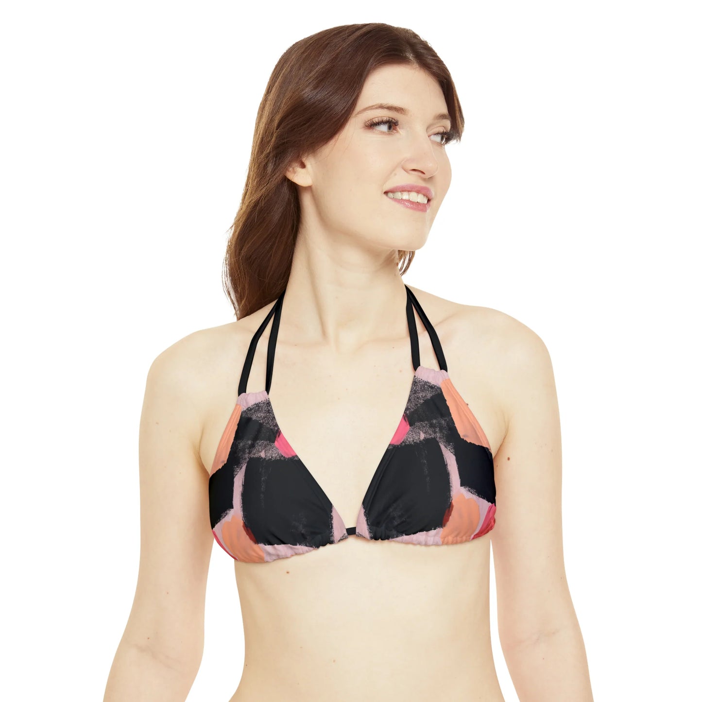 Two-Piece Swimsuit Strappy Bikini Set Mini Art and Design by Queennoble