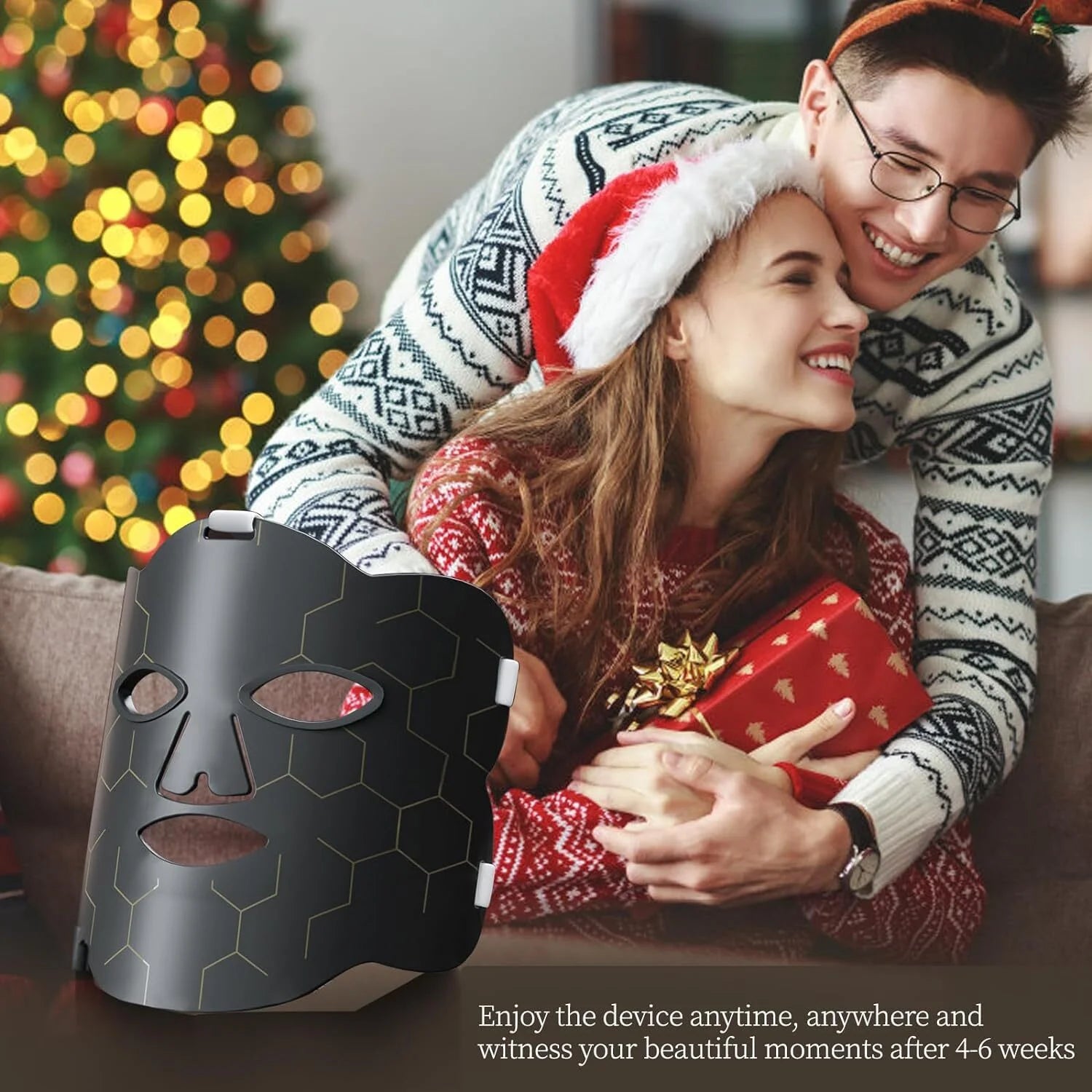 LED Light Therapy Face Mask for Anti-Aging & Skin Tone