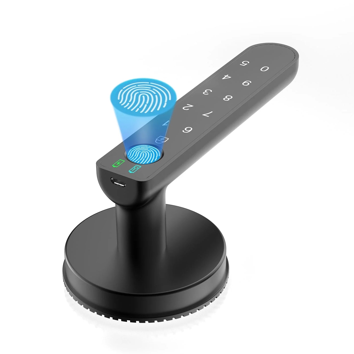 Smart Fingerprint Door Lock Biometric Keyless Entry Door Knob with Keypads by for Home