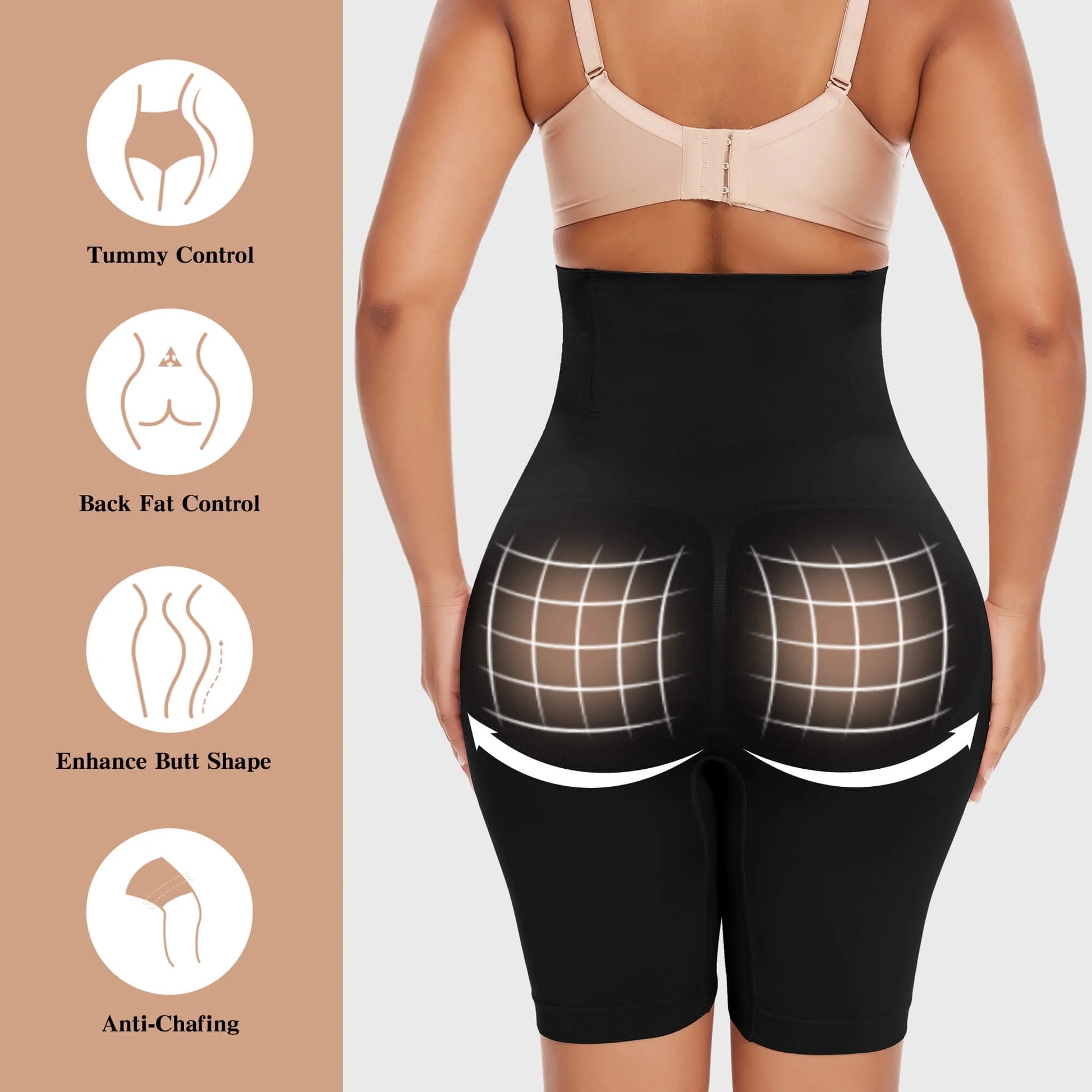 High-Waisted Tummy Control Shapewear Panties