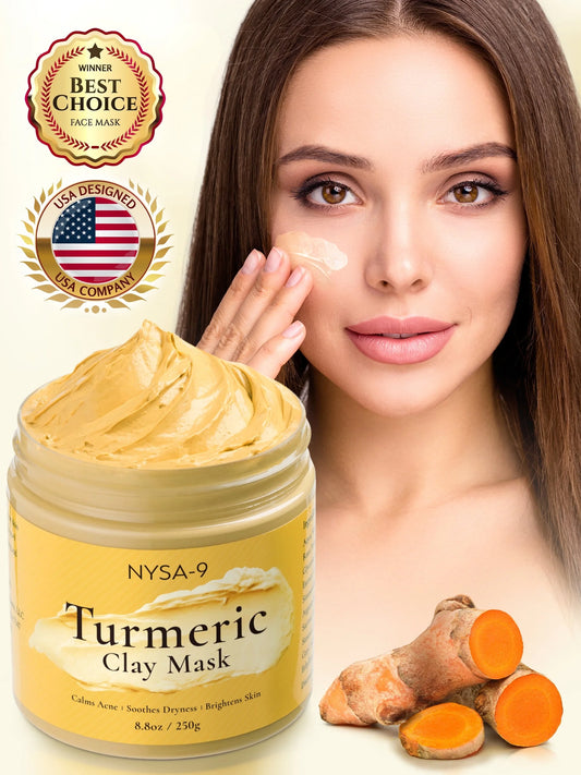 Turmeric Clay Mask for Skin Brightening & Deep Pore Cleansing