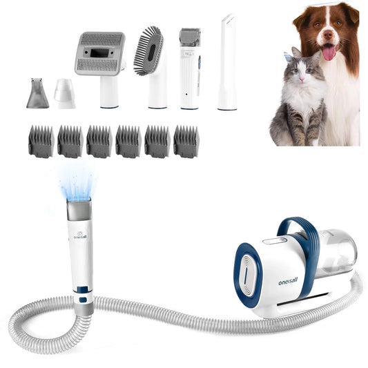 7-in-1 Pet Grooming Vacuum with 1.5L Dust Cup