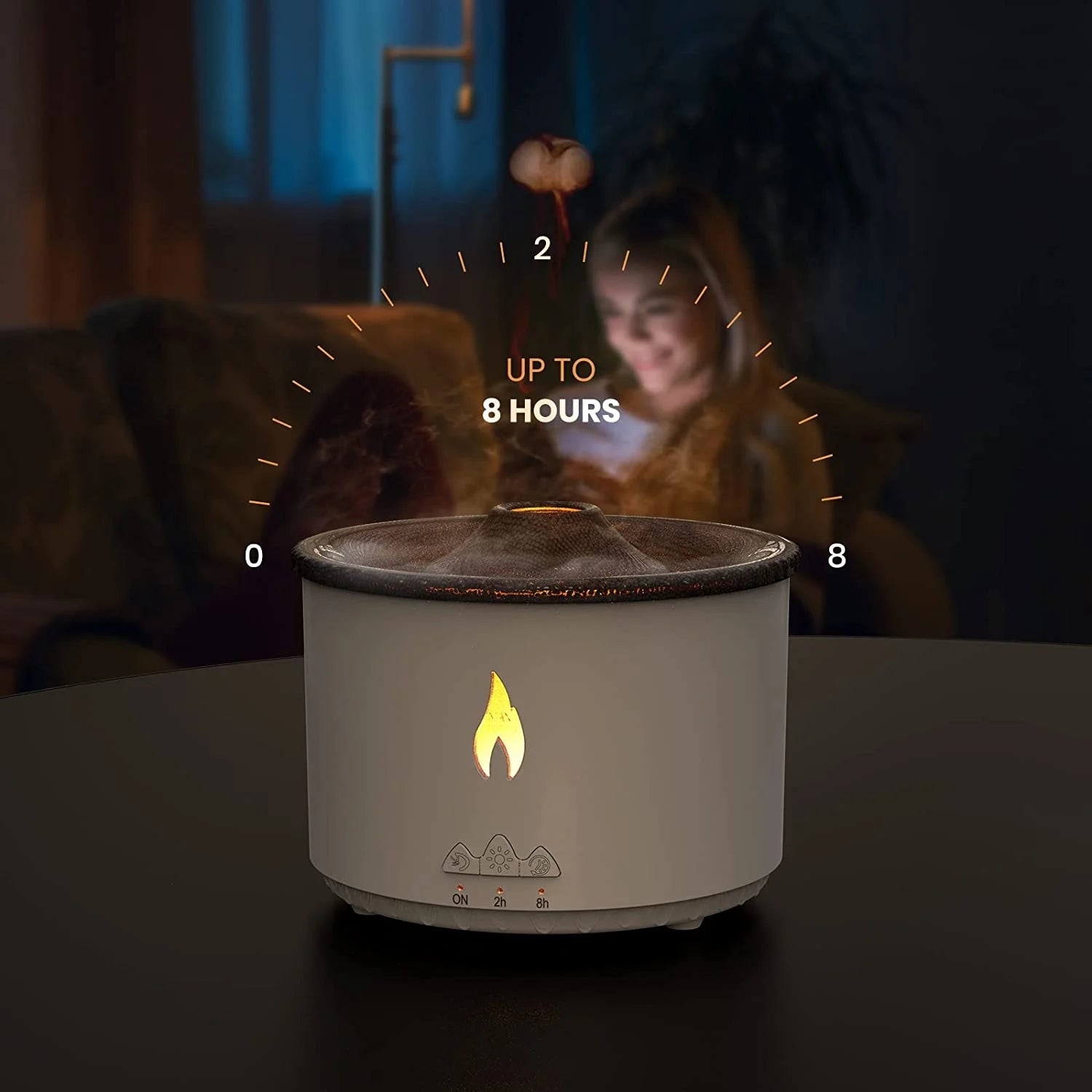 Flame & Volcano Diffuser: Ultrasonic Essential Oil Humidifier