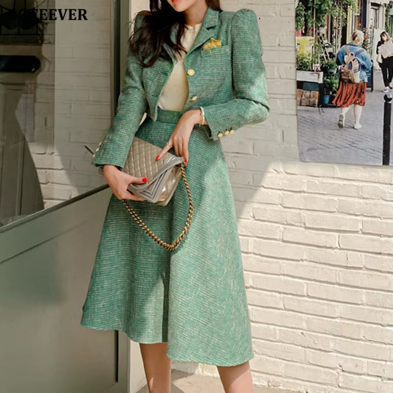 Women's A-Line Skirt Suit