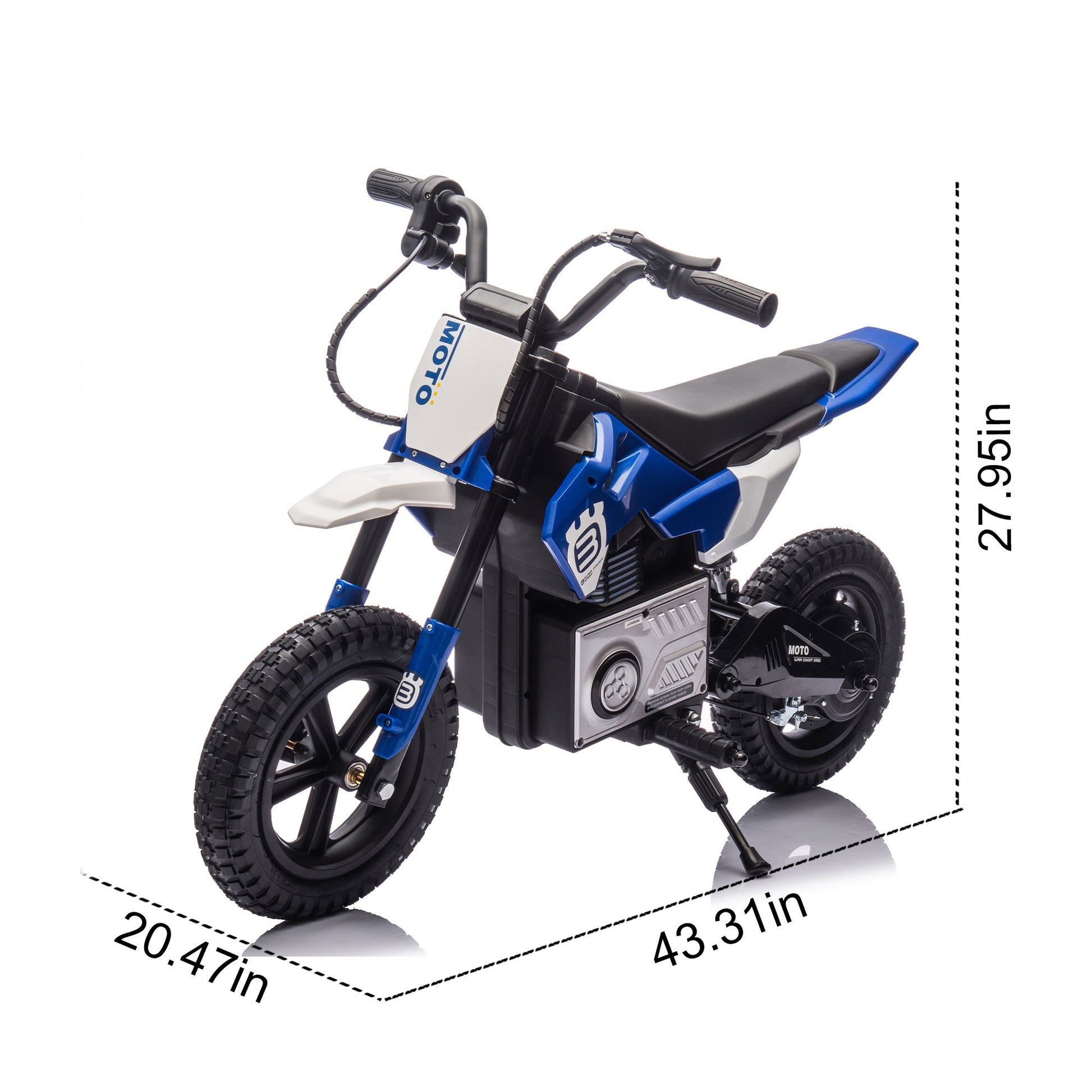 Kids 24V Electric Motocross Bike, 9.38 MPH