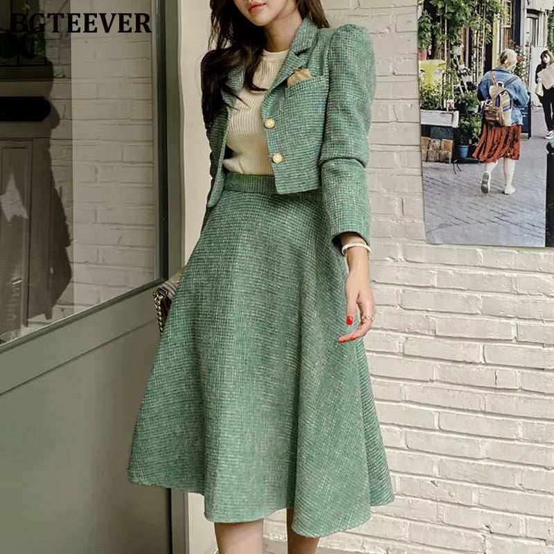 Women's A-Line Skirt Suit