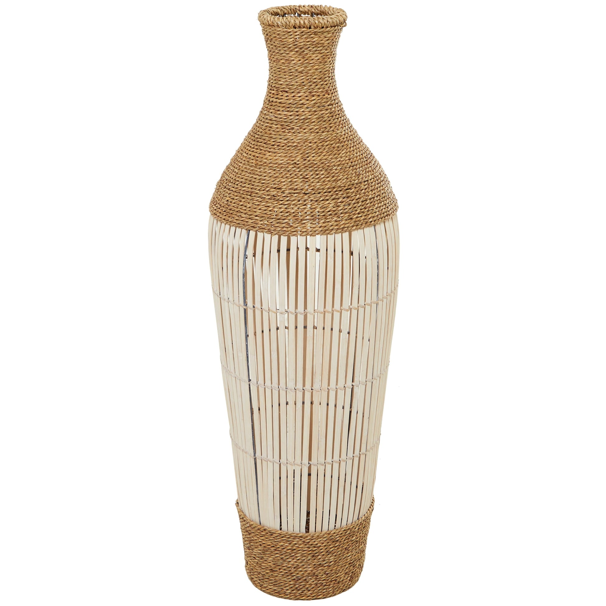 Handmade Seagrass Floor Vase, 32" Tall (Brown)