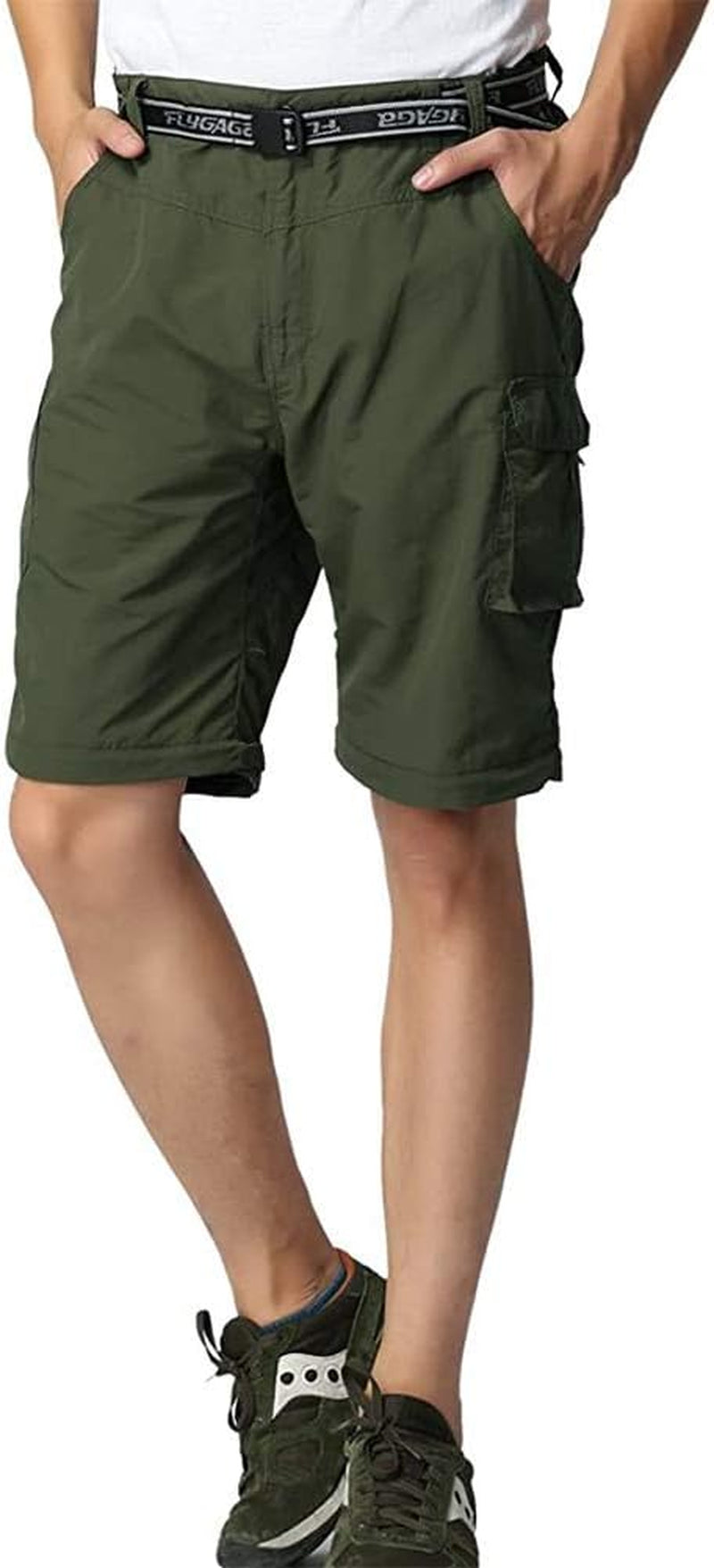 Men's Convertible Hiking Pants: Zip-Off Legs, Cargo Pockets, Lightweight & Quick-Drying