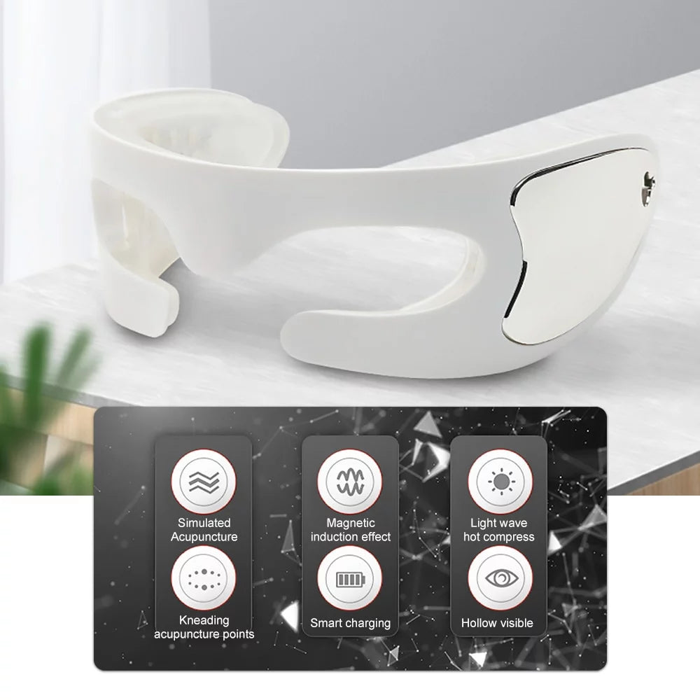 3D Anti-Aging Glasses Massager Red Light Led Eye Mask with Led Therapy