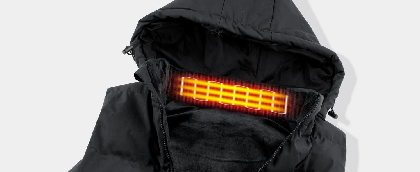 Heated Vest with 10000mAh Battery & Detachable Hood (XL)