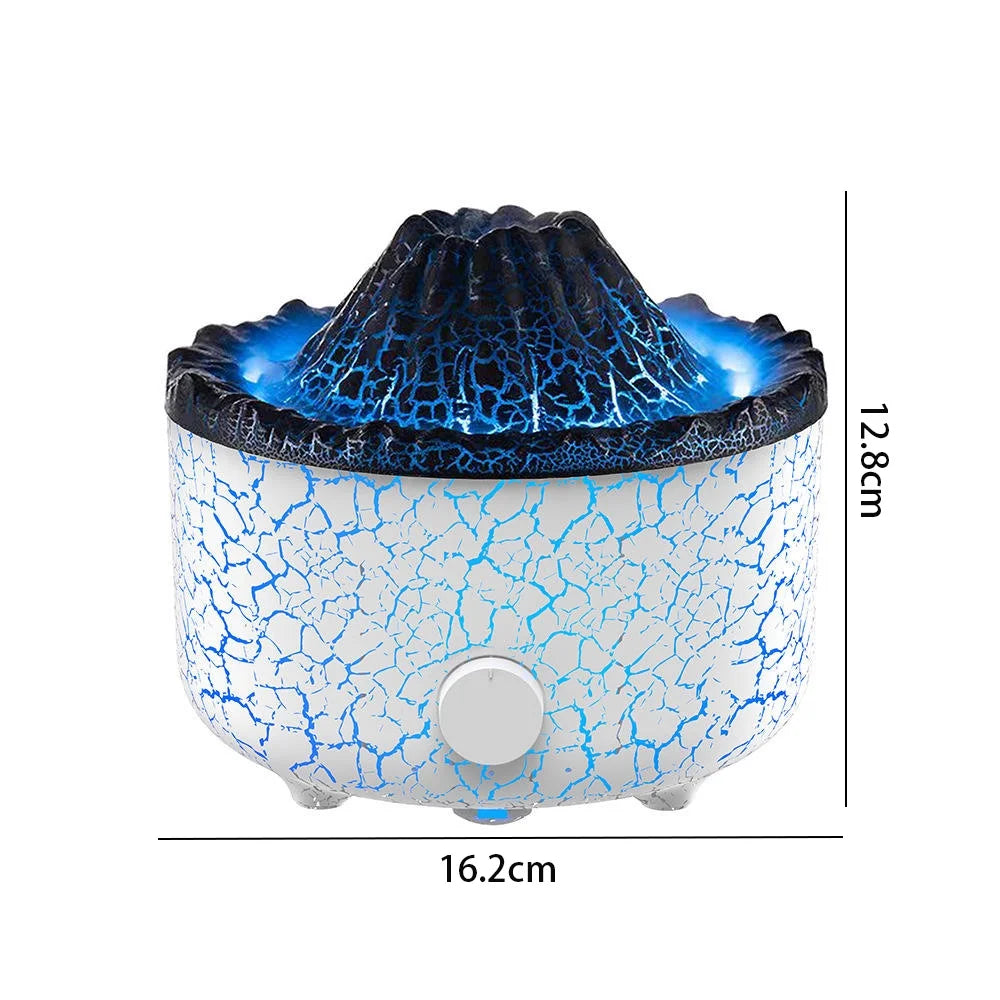 Flame Diffuser Humidifier with 3D Flame & Volcano Effect