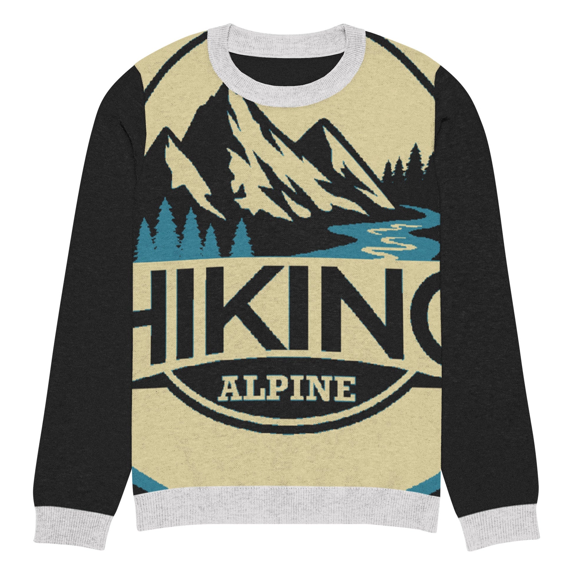 Hiking Alpine Knitted Crew Neck Sweater