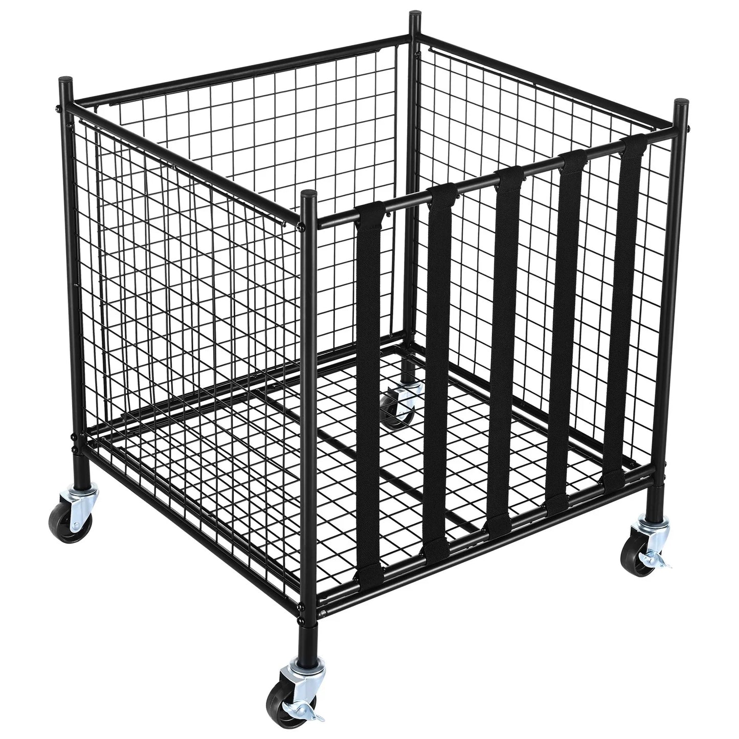 Rolling Sports Ball Cart: Lockable & Durable