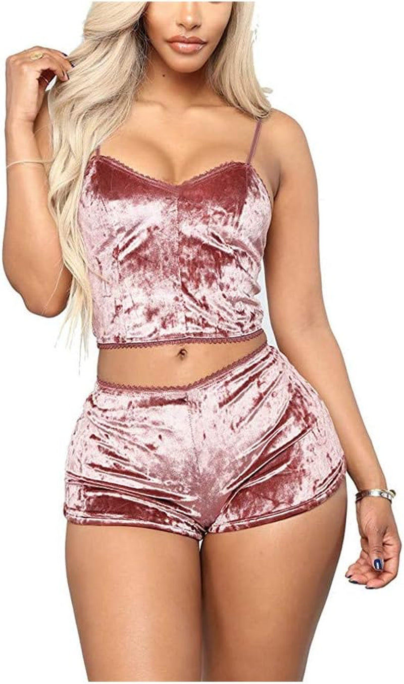 Women's Velvet Pajama Set