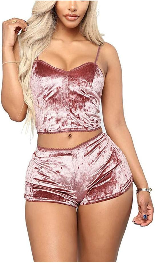 Women's Velvet Pajama Set