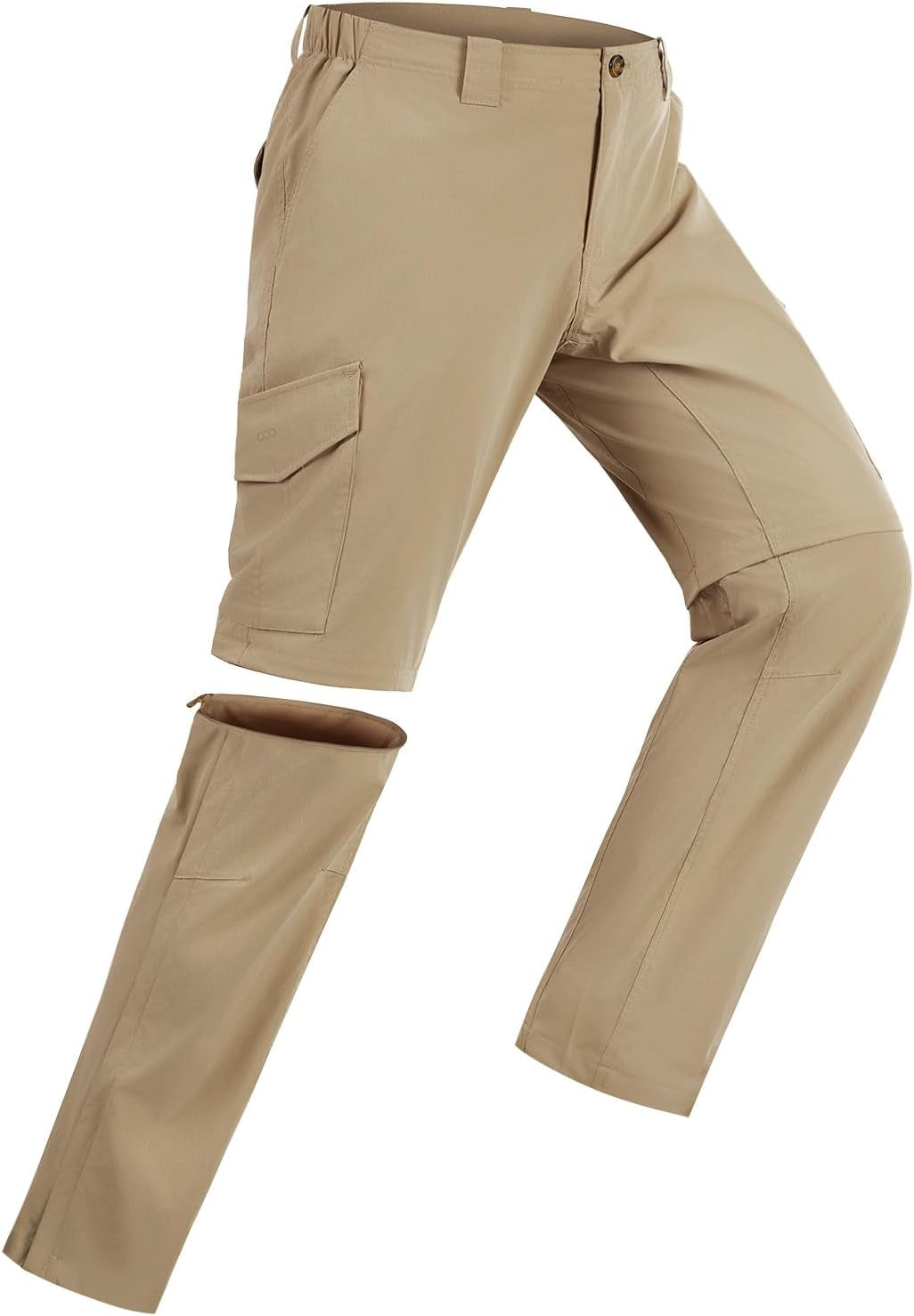 Men's Hiking Pants with Zip-Off Legs: Lightweight, Quick-Dry, UPF 50+, Water-Resistant, Durable