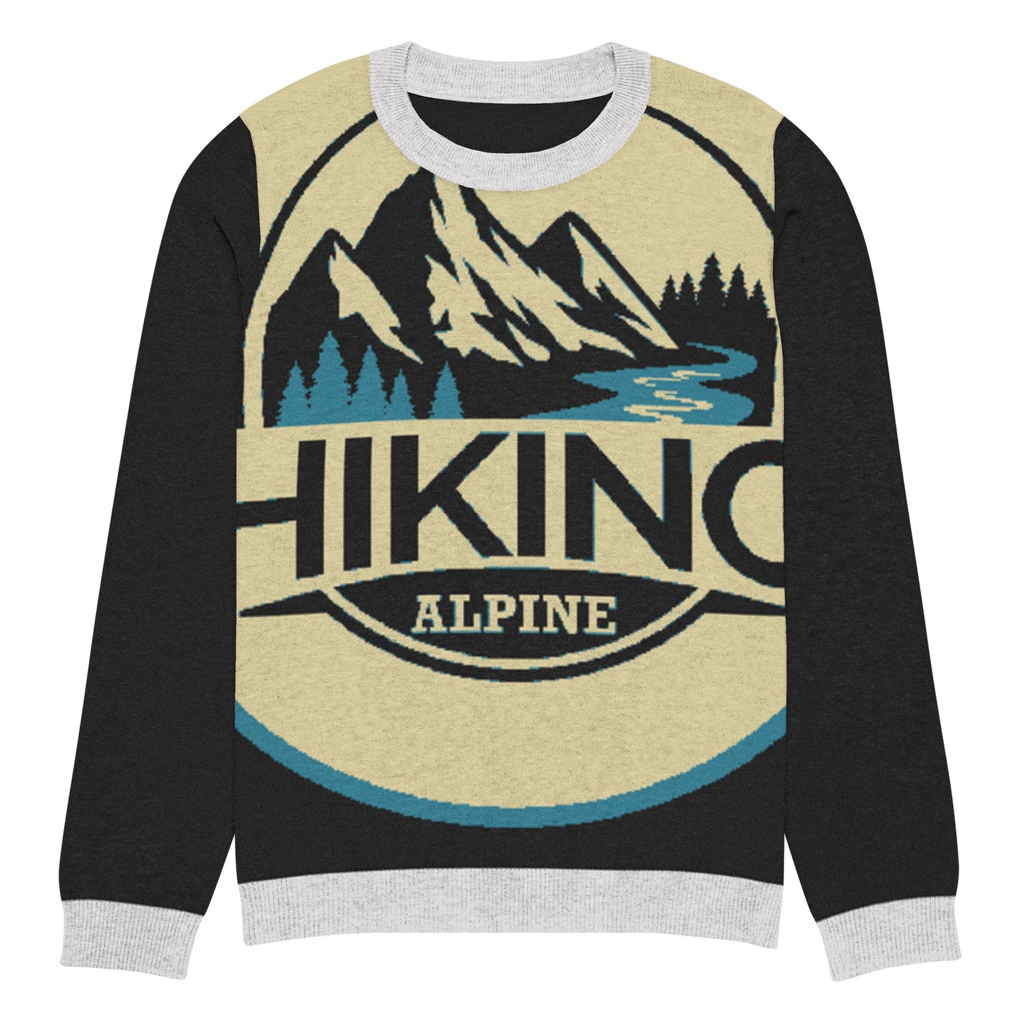 Hiking Alpine Knitted Crew Neck Sweater