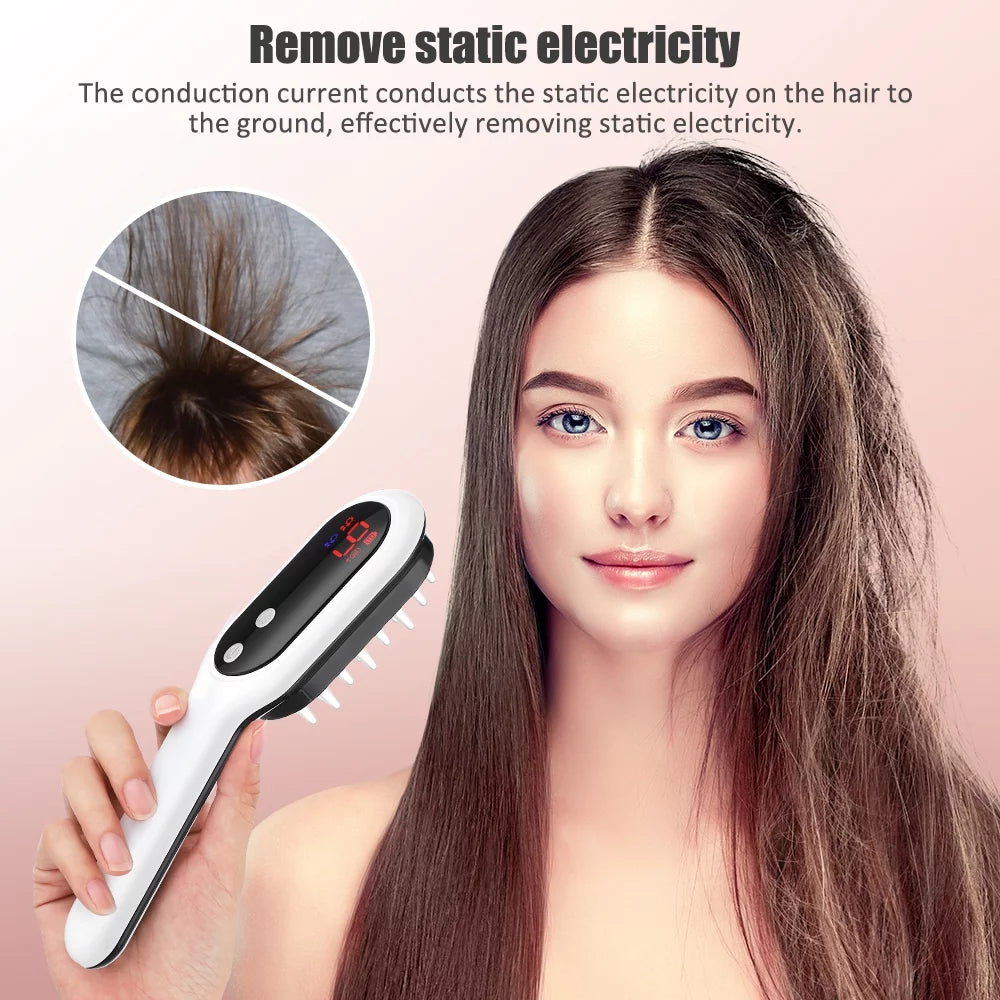 Laser Hair Regrowth Comb with Red & Blue Light Therapy