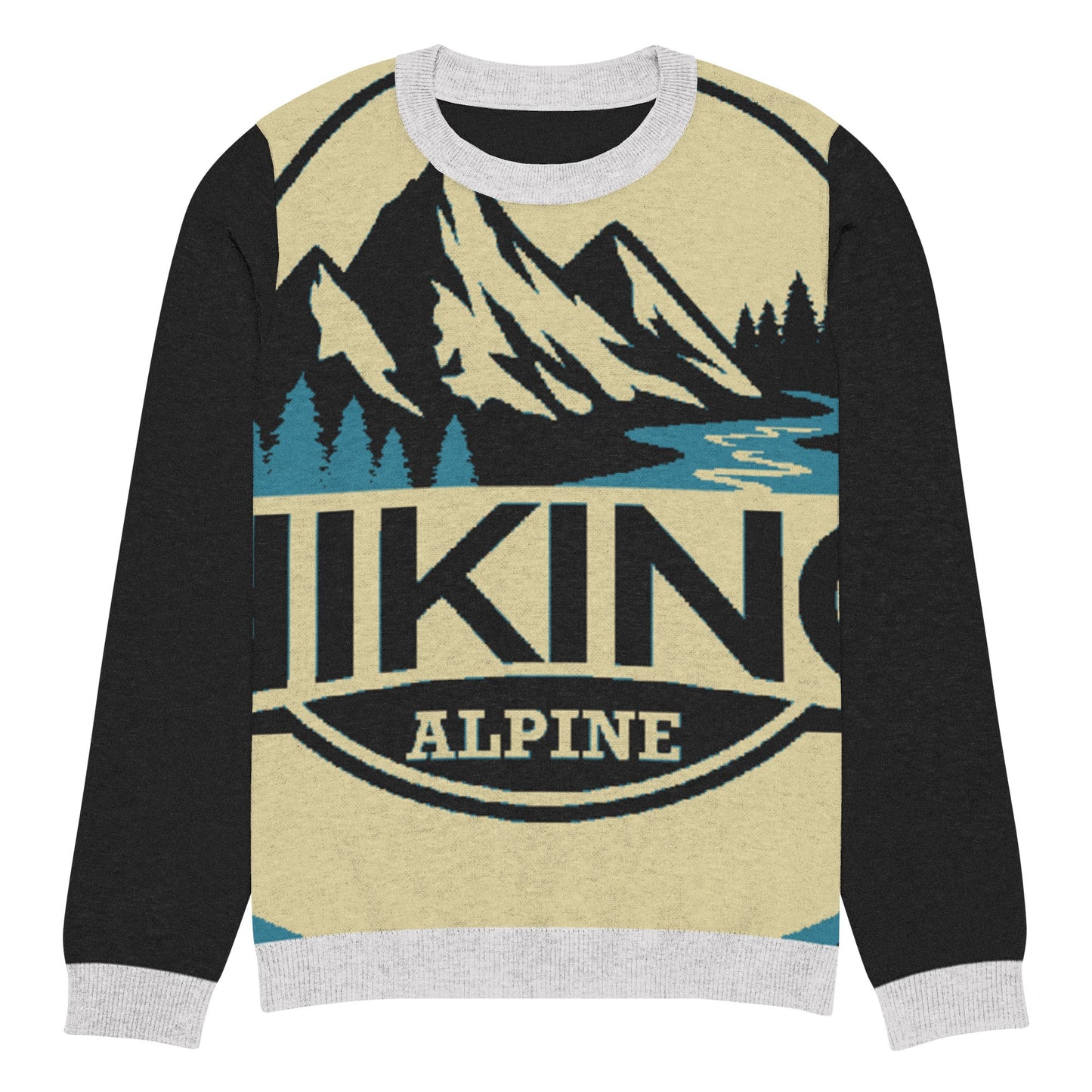 Hiking Alpine Knitted Crew Neck Sweater