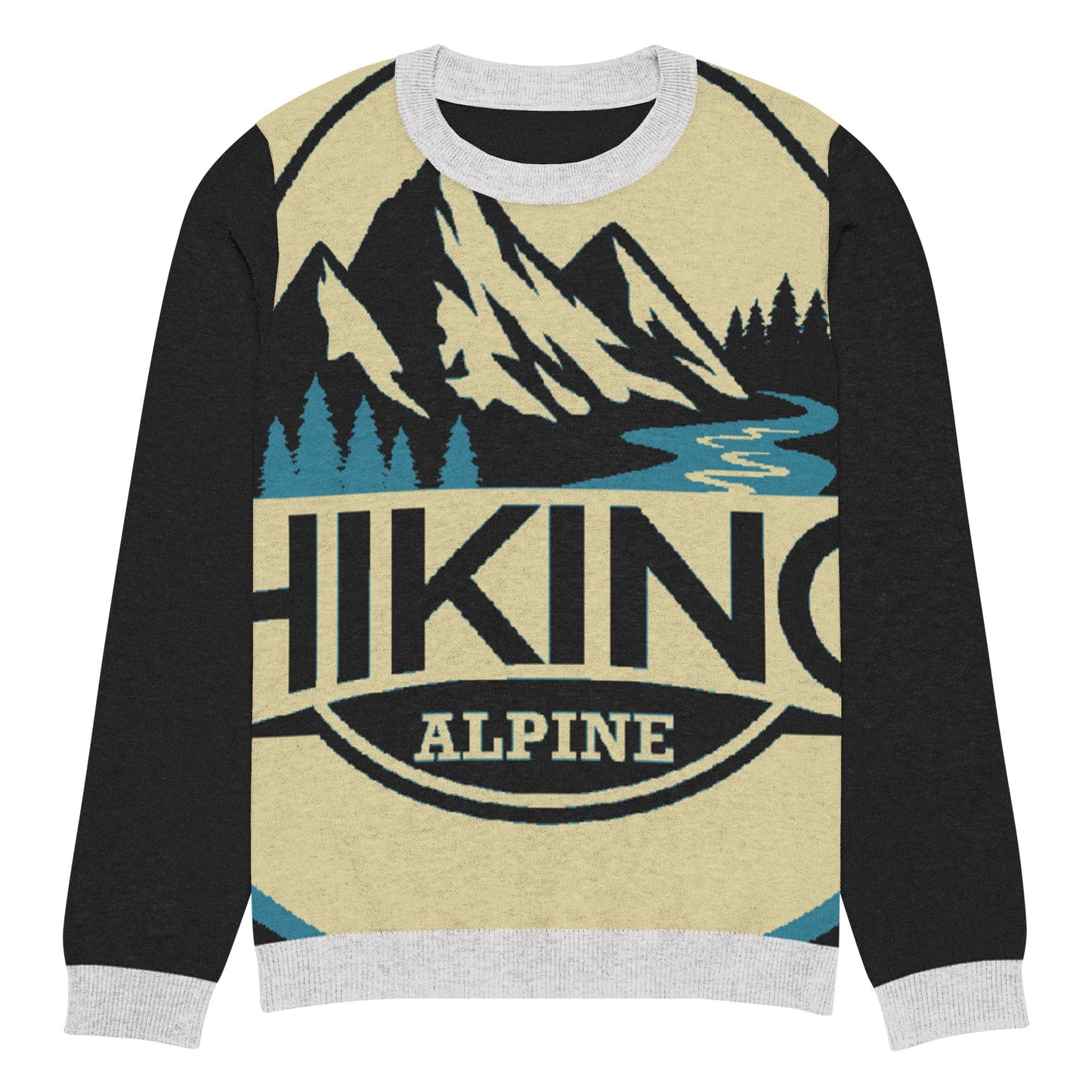 Hiking Alpine Knitted Crew Neck Sweater