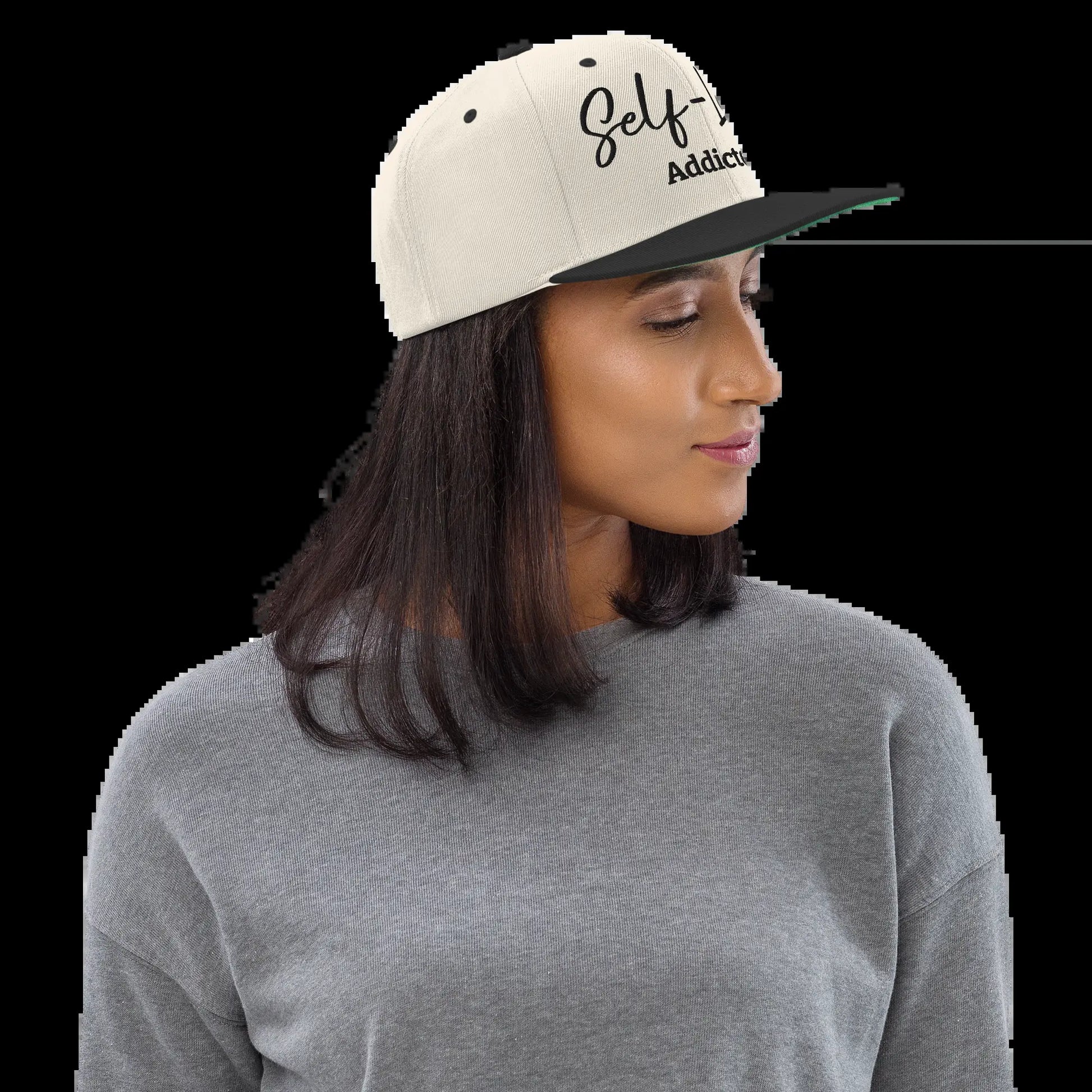 Self Love Addicted Snapback Hat with Embroidery