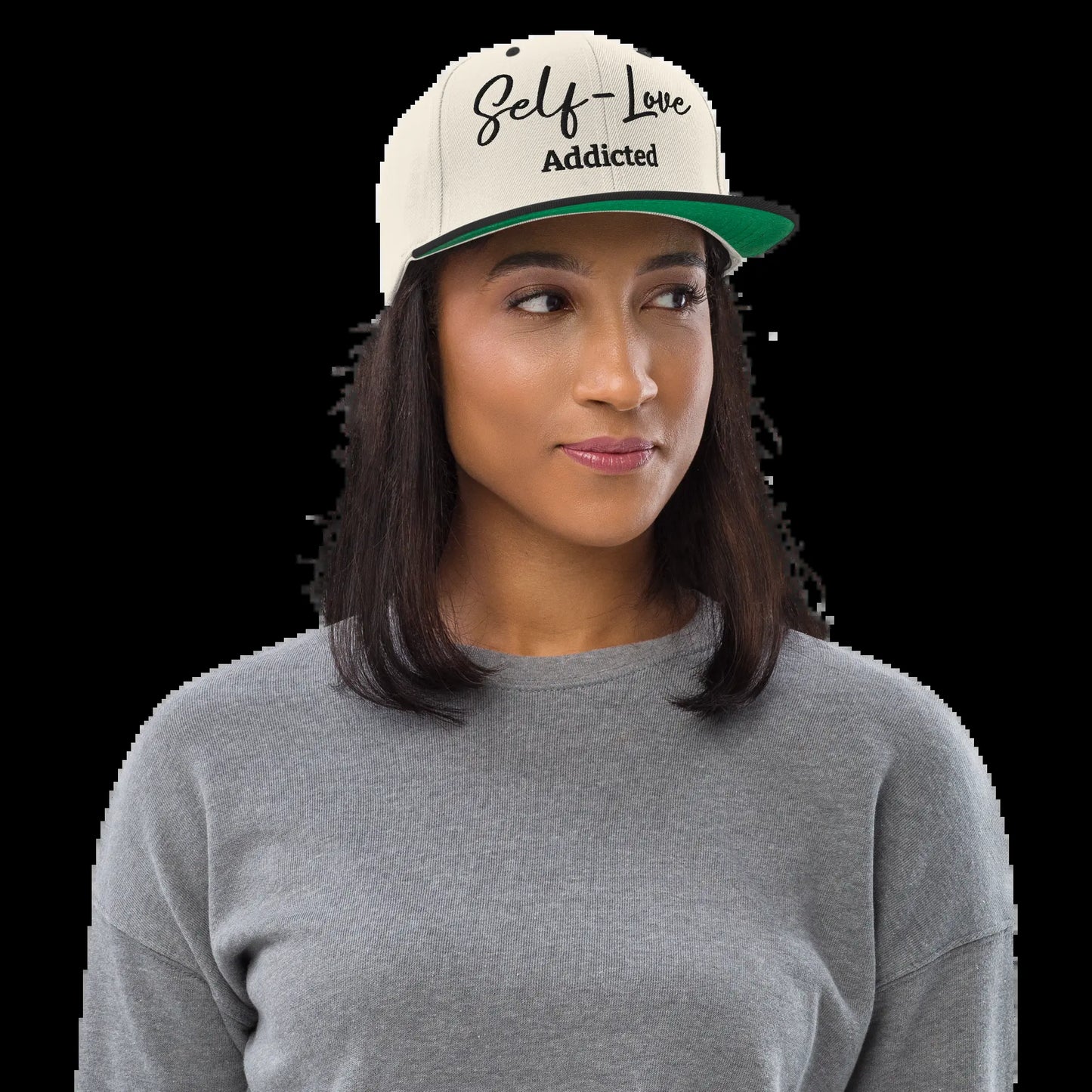 Self Love Addicted Snapback Hat with Embroidery