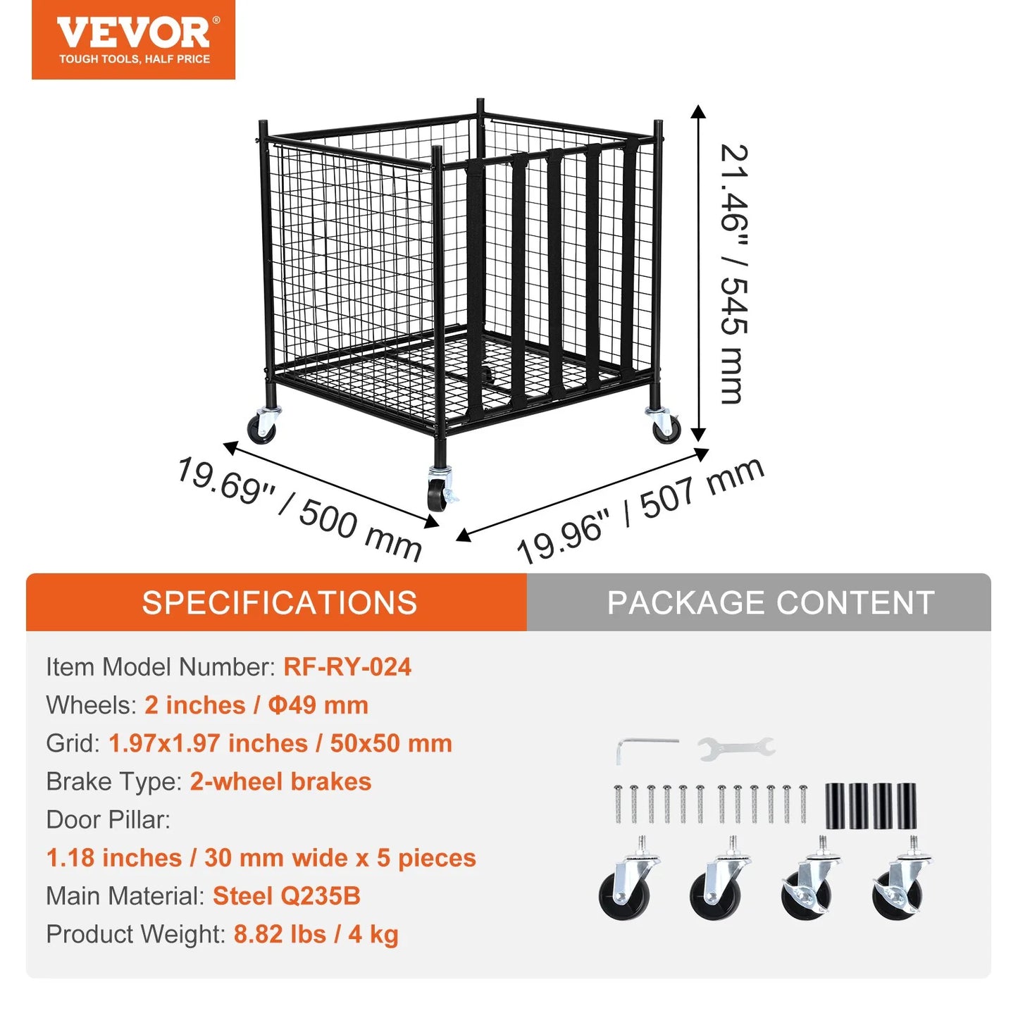 Rolling Sports Ball Cart: Lockable & Durable