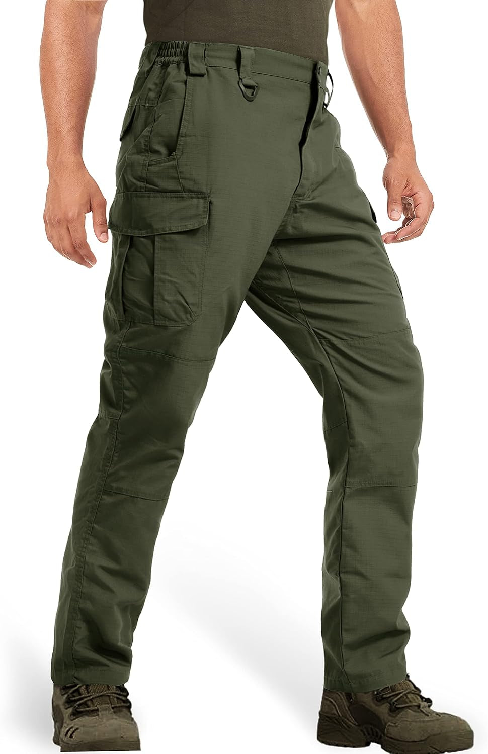 Men's Tactical Cargo Pants: 9 Pockets, Ripstop, Water-Repellent, Perfect for Work & Outdoor