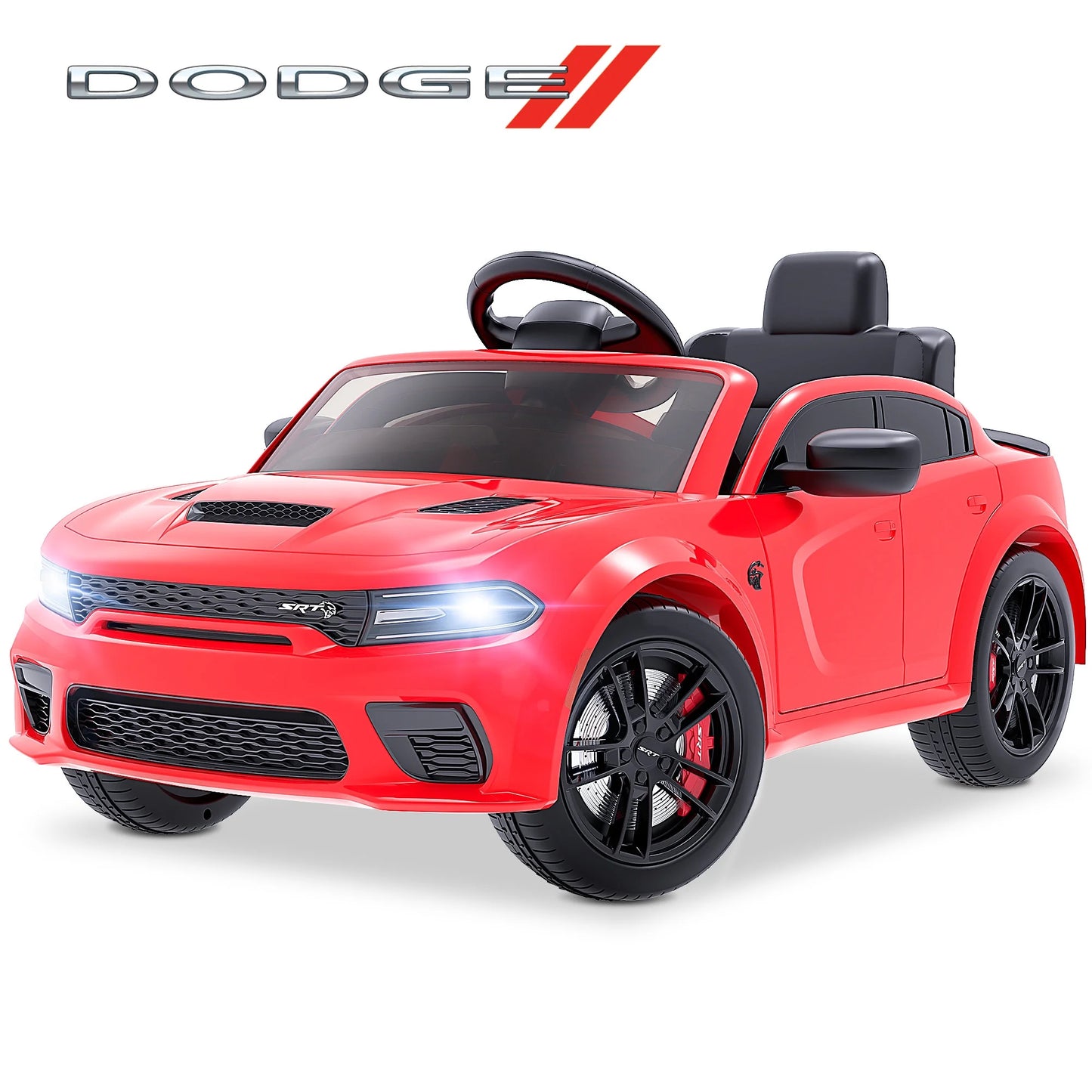 Dodge Charger SRT Kids Electric Ride-On with Remote (Red)