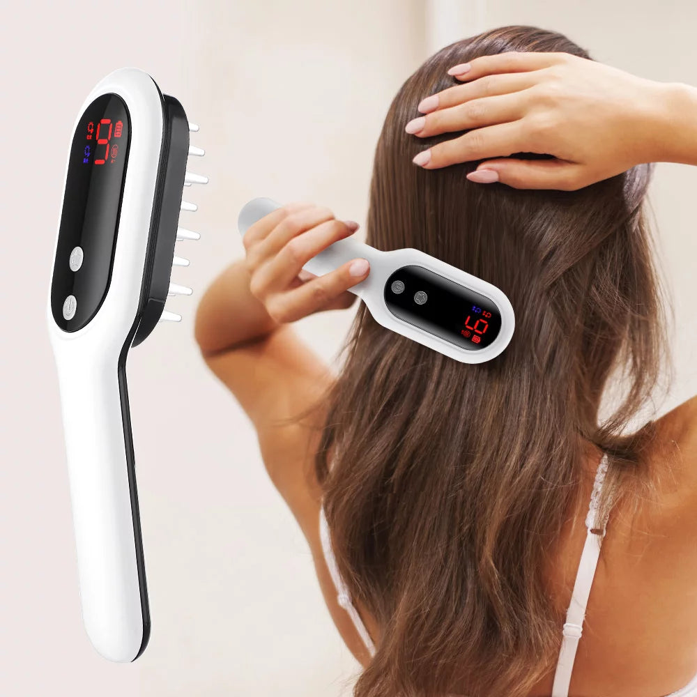 Laser Hair Regrowth Comb with Red & Blue Light Therapy