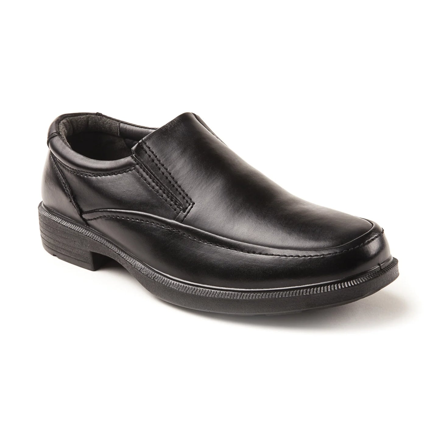 Men'S Brooklyn Leather Dress Comfort Loafer - Black - 14 Wide