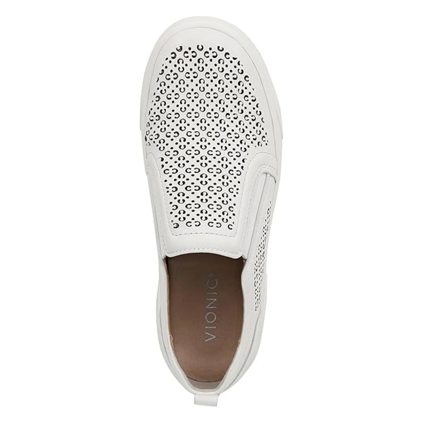 Vionic Women'S Uptown Slip-Ons Loafer Kimmie Perf White Leather