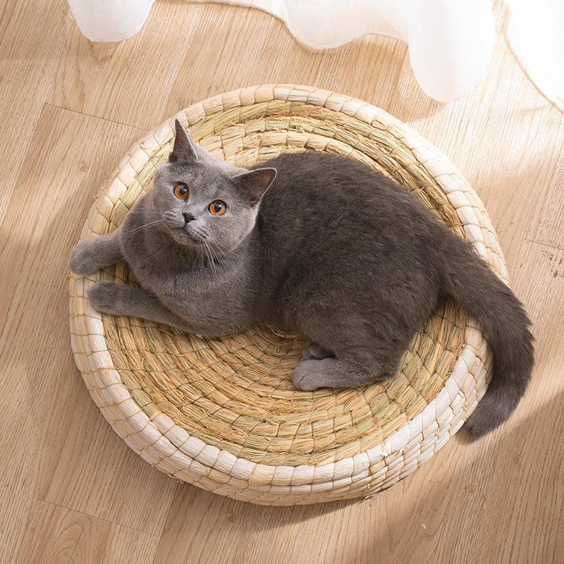 Cozy Haven: Handcrafted Felt House Cat Bed