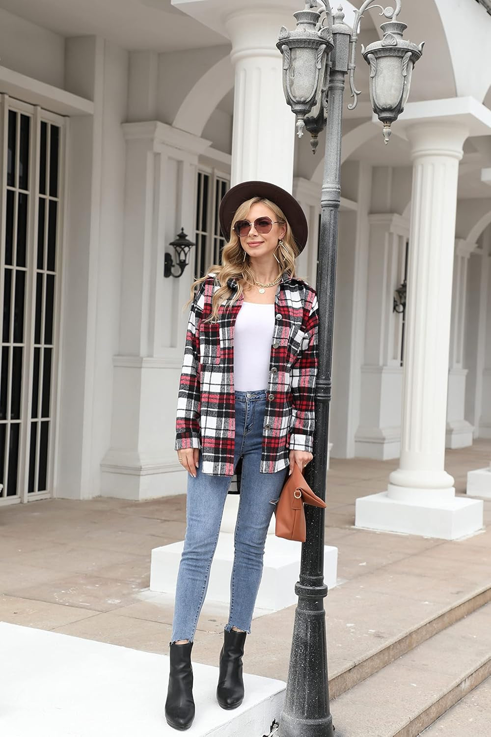 Flannel Shirt Jacket for Women