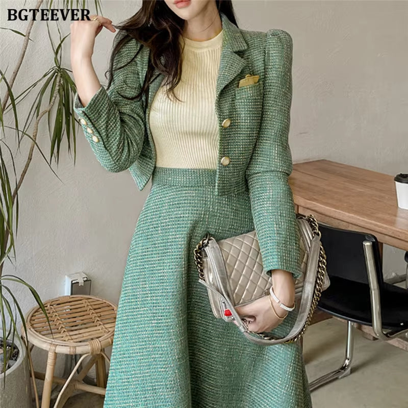 Women's A-Line Skirt Suit