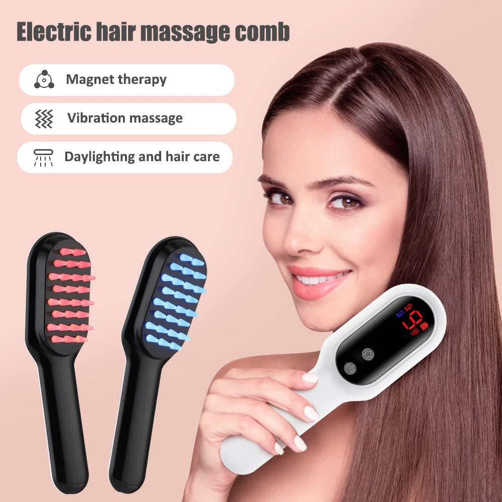 Laser Hair Regrowth Comb with Red & Blue Light Therapy