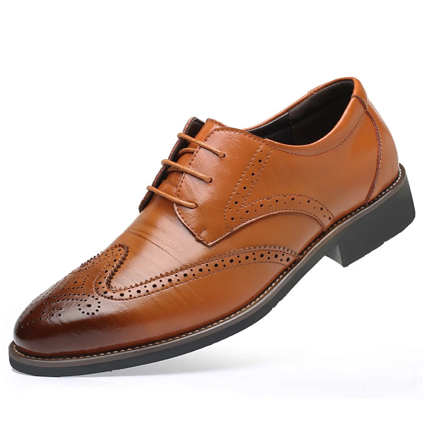 Men's Pointed Toe Leather Dress Shoes