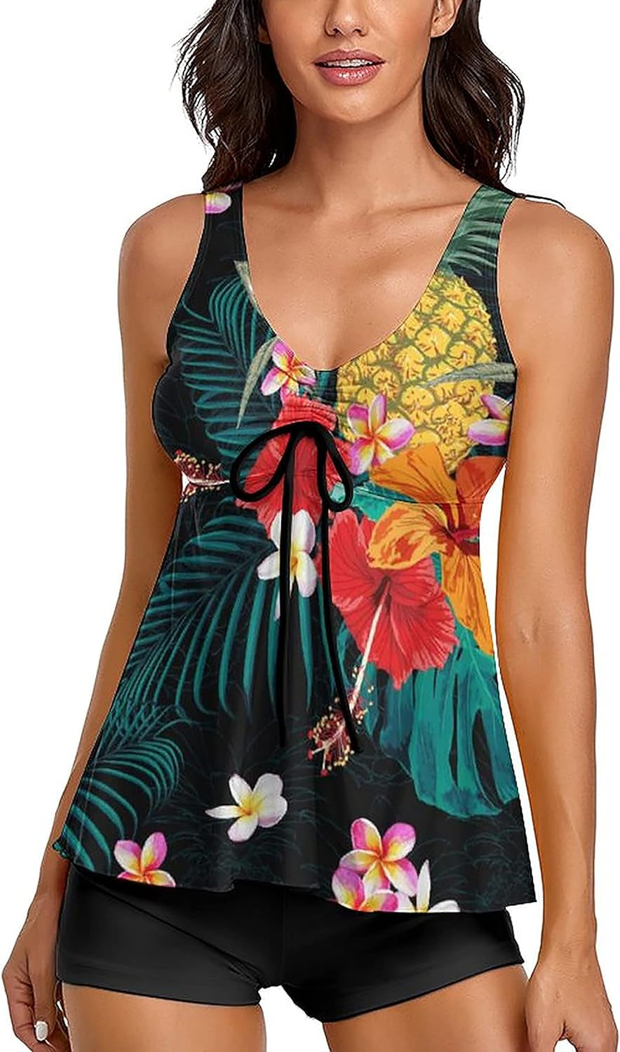 Women's Floral Tankini Swimsuit