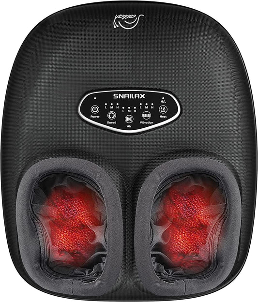 Shiatsu Foot Massager with Heat & Compression (Fits Size 12)