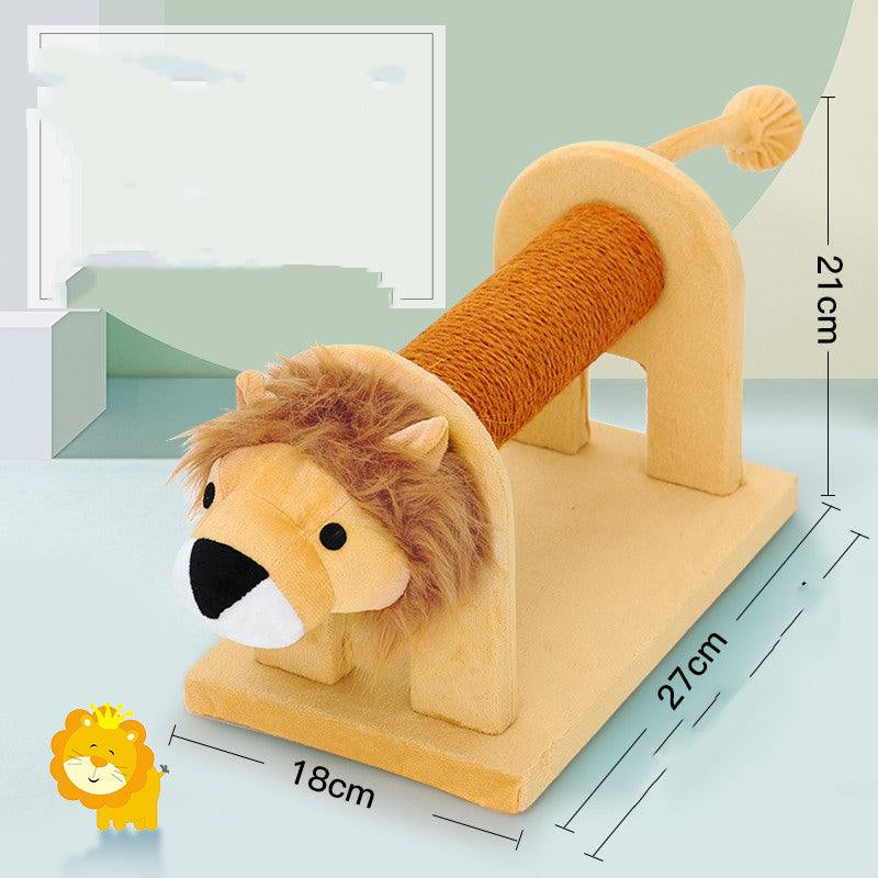 Small Cat Haven: Integrated Platform Cat Tree with Sisal Grab Pole and Toy Supplies