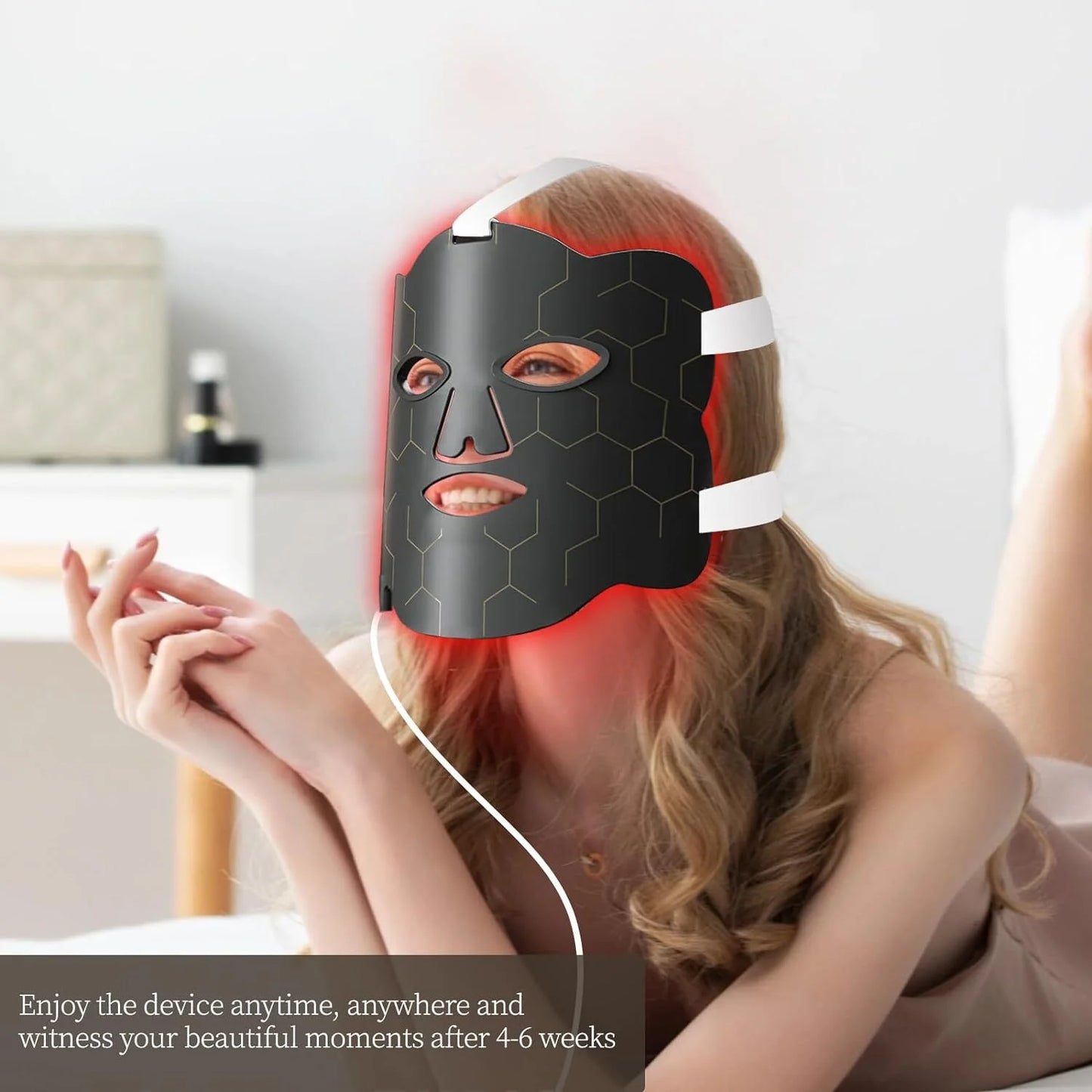 LED Light Therapy Face Mask for Anti-Aging & Skin Tone