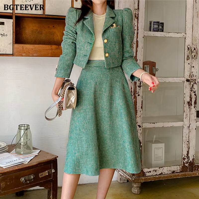 Women's A-Line Skirt Suit