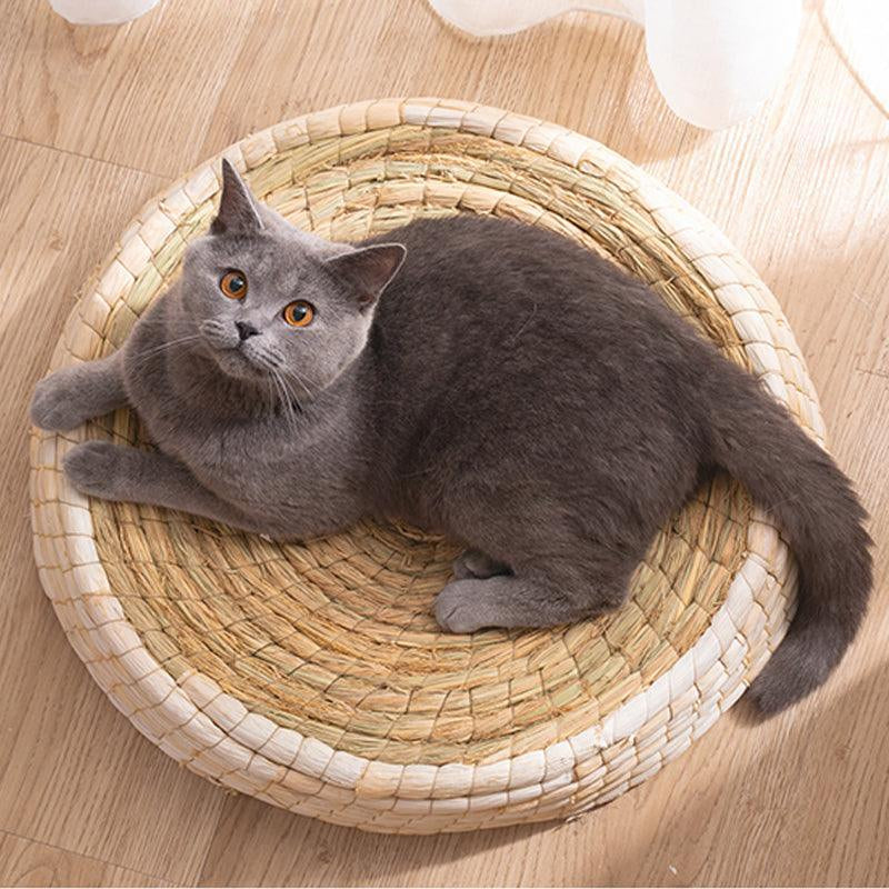 Cozy Haven: Handcrafted Felt House Cat Bed