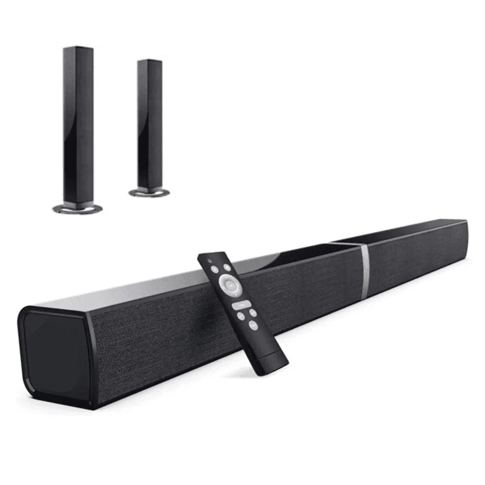 Bluetooth TV Soundbar with Remote & Multiple Inputs