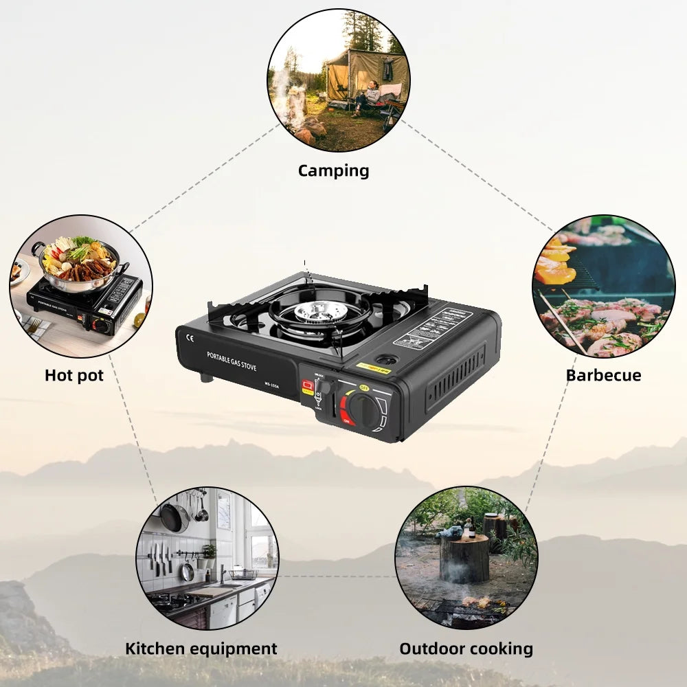 2900W Portable Outdoor Cooker with Storage Box