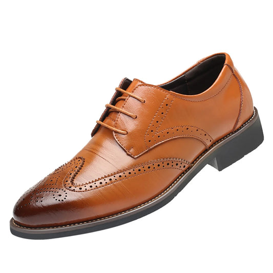 Men's Pointed Toe Leather Dress Shoes