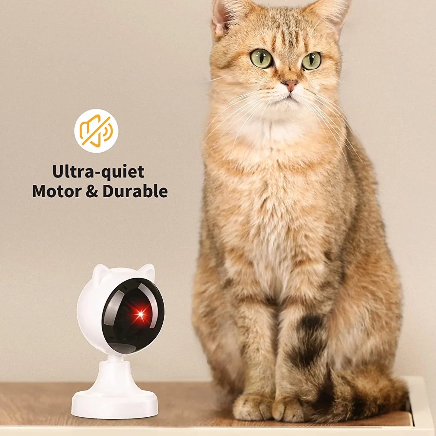 Interactive Laser Cat Toy, Automatic & Rotating